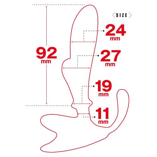 Prostate Dildo Kiwami Hyakken Series Toys Heart Anal Unisex Non-Electric