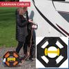 Outdoor Cable Tidy Reel 25M Storage Reel Wire Extension Tidy Frame Roll Up Stand For Caravan Yacht RV Cable Storage
