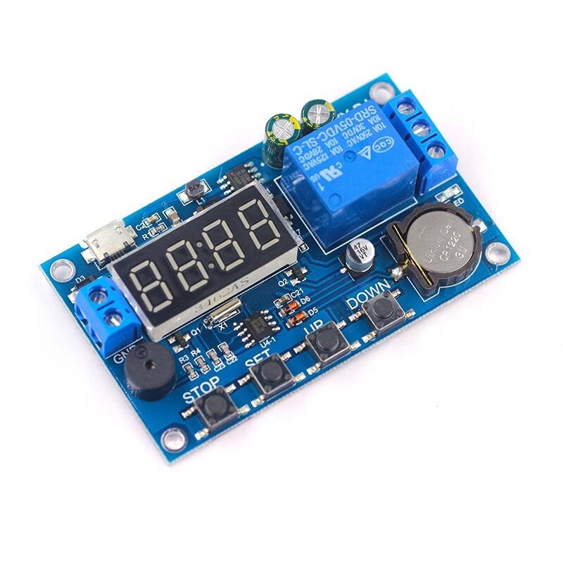 DC 5V LED Digital Real-time Relay Module Clock Control Switch Delay Timer Controller Board With Buzzer Alarm 12V 24V 48V 60V