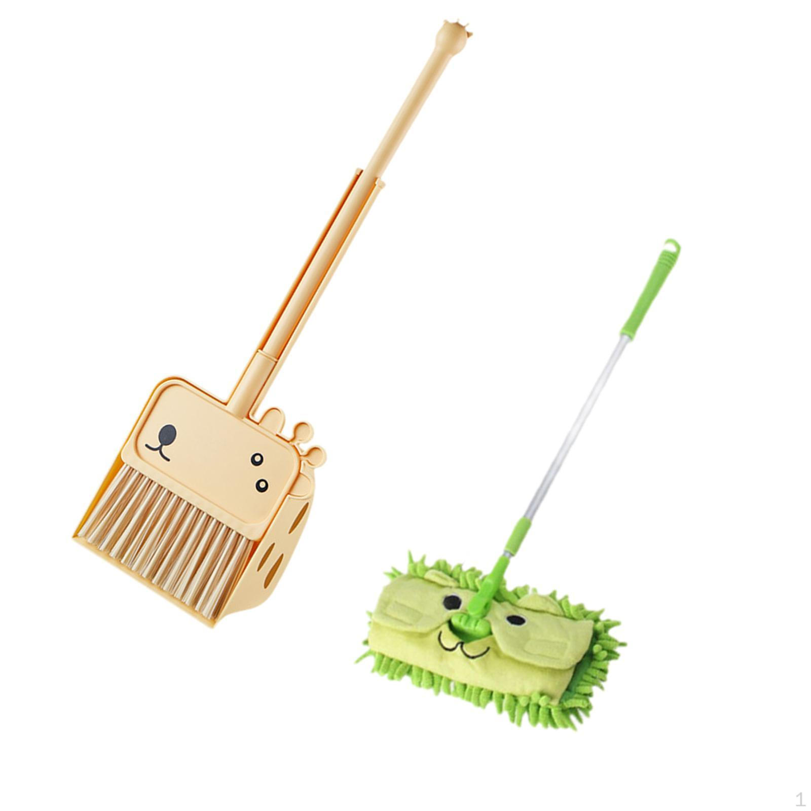 

Набір міні-мітли та совка з 3 предметів. Діти. Інструменти для прибирання. Діти. Рольова гра. зелений