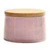 Ceramic Tea Canister with Bamboo Lid Airtight Tea Herb Storage Jar 20g Capacity Spice Box Case Organizer for Coffee Beans Cosmetics