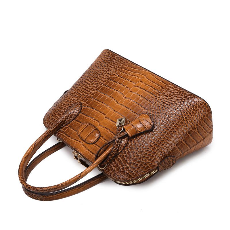 Damen Tasche Krokodilmuster Umhängetasche Handtasche Neu Einfach Mode Trend Textur Umhängetasche
