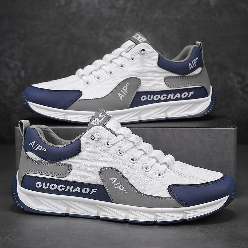 

Мужская модная дышащая повседневная обувь, студенческие спортивные кроссовки для бега, мужская удобная спортивная уличная обувь 39 белый/синий