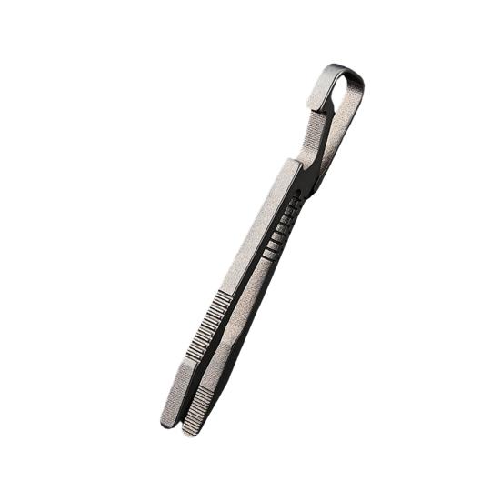 Pinzette piccole in lega di titanio, antiruggine, resistenti alla corrosione, design antiscivolo, dimensioni compatte, mini pinzette portatili