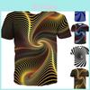 Vivid Funny Hypnosis 3d T-shirt With Psychedelic Colorful Print For Men And Women