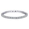 Women's Gold-Plated Zircon Tennis Bracelet - Full Diamond Design, Model S5650