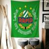 Rapid Vienna logo Wall Hanging Printed Fabric Blanket Decorative Tapestries for Bedroom Living Room Home Decor