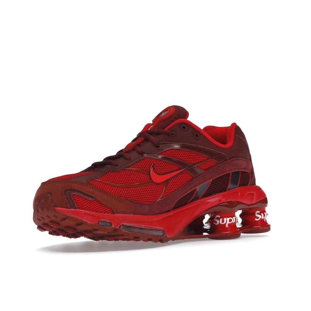 Supreme x Nike Shox Ride 2 Speed Red Unisex Sneakers Siren-Red Barn DN1615-600