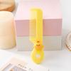1pc/4pcs Cute and Safe Mini Cartoon Plastic Hair Brush - Portable and Convenient Candy-Colored Small Comb