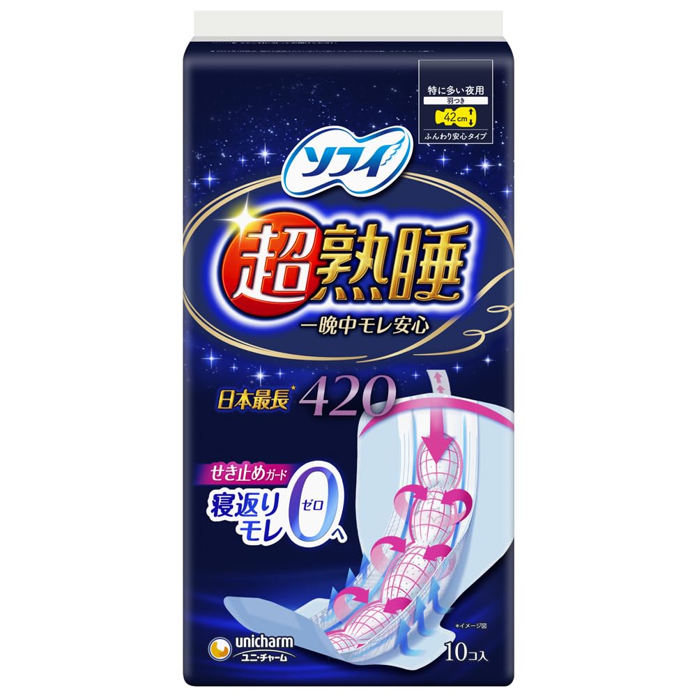

Sophie Super Deep Sleep Guard 420 10 шт. салфетки для ночи (с лентой) [Санитарное использование]