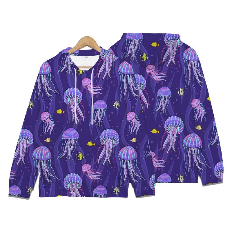 Autumn Mermaid Pearl Jellyfish 3D Print Hoodies Men Women Fashion Sweatshirts Oversized Hoodie Pullovers Tracksuit Clothing