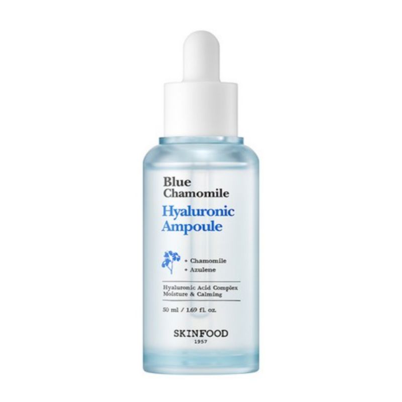 SKINFOOD Blue Chamomile Hyaluronic Ampoule Hydrating Serum 50ml