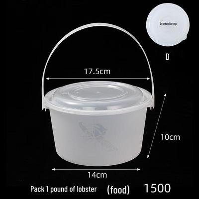 Disposable Round Plastic Takeaway Food Container