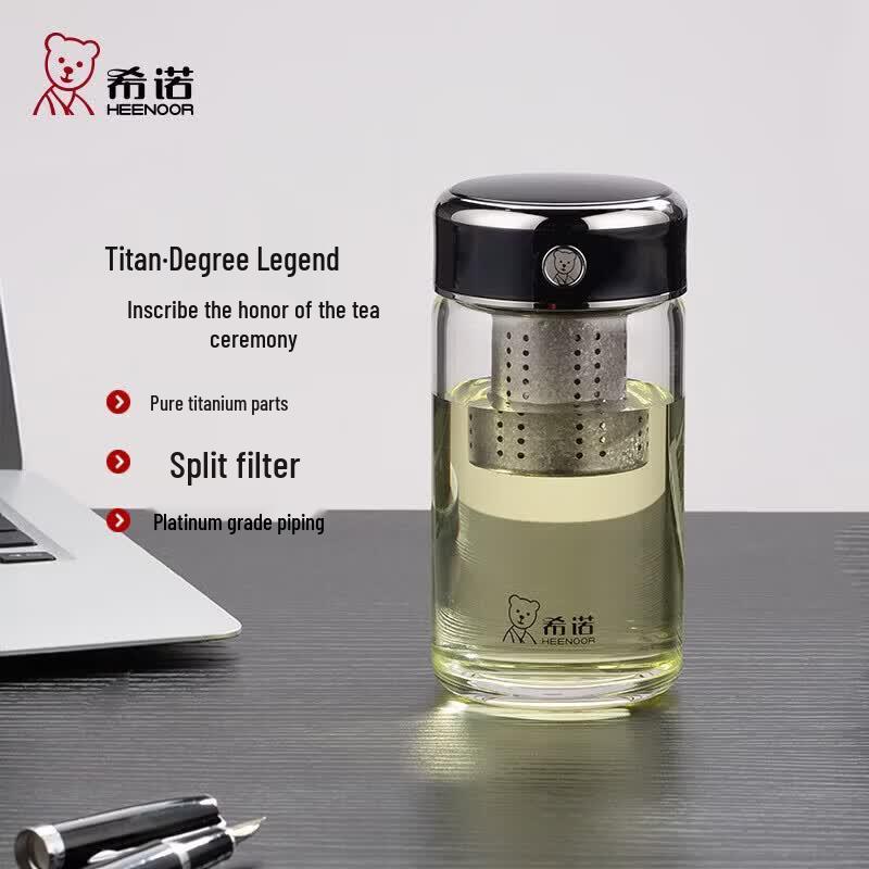 Heenoor XN-701L Borosilicate Glass Tea Infuser Bottle