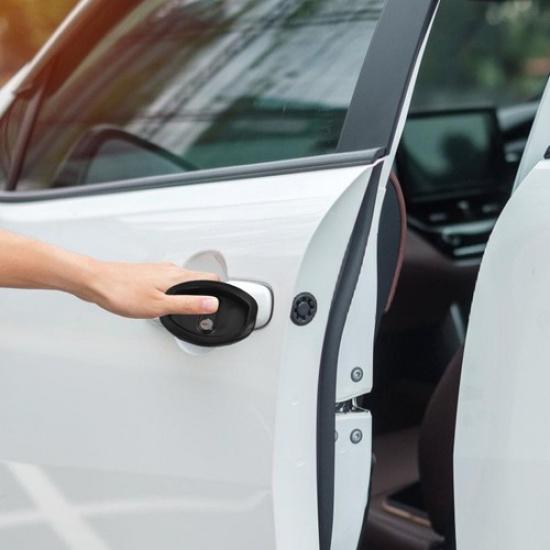 6 Pcs Car Door Cover Anti-shock Silicone Pads Guard Latch Protective