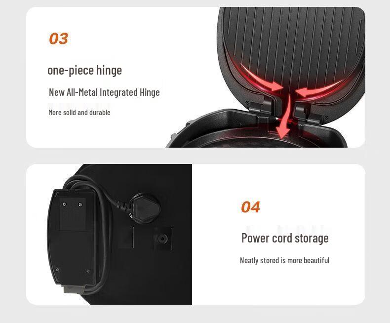 Supor Dual-Sided High-Heat Electric Griddle for Pancakes and Meat