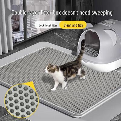 Tappetino Extra Large a Doppio Strato per Lettiera del Gatto: Tappetino Anti-Tracciamento, A Prova di Perdite, Controllo Sabbia Anti-Schizzi