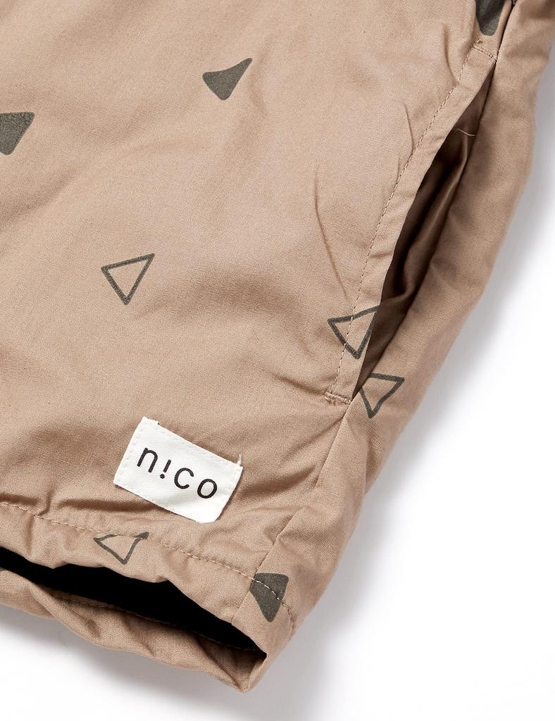 Nicofurato Triangle and Square Size Size 100 Kids' Jacket, 220563, Sand,