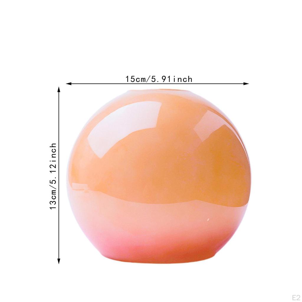 Glasschirm Globus Lampenschirm Runde Kugel Lichtabdeckung Schreibtischlampenabdeckung für Decke Waschtisch