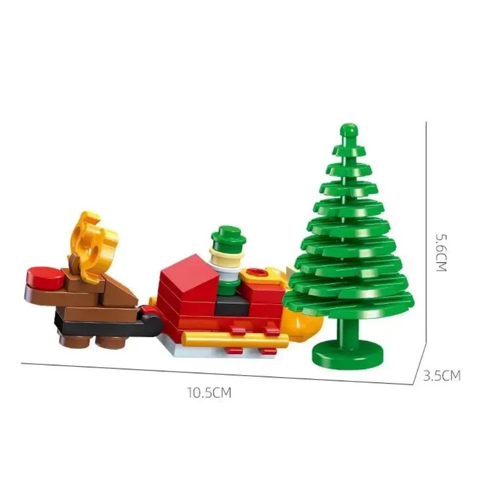 Weihnachts-Actionfiguren Bausteine Spielzeug Weihnachtsmann Rentier Bausteine Spielzeug Geschenk