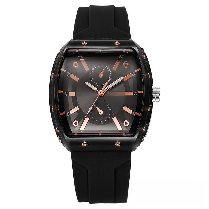 Modern Silicone Mens Quartz Watch With Buckle Closure Suitable For Men