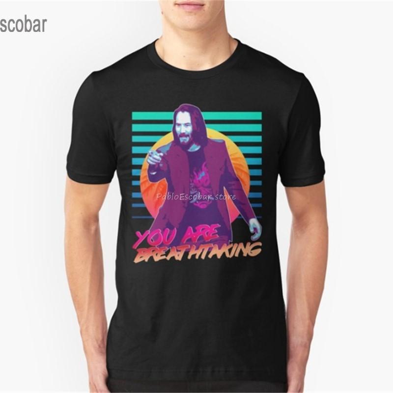 

men cotton t-shirt Keanu Reeves - You Are Breathtaking! Classic Black T Shirt, Gift For Menwomen. 2Xl 13Xl Tee Shirt S разноцветный