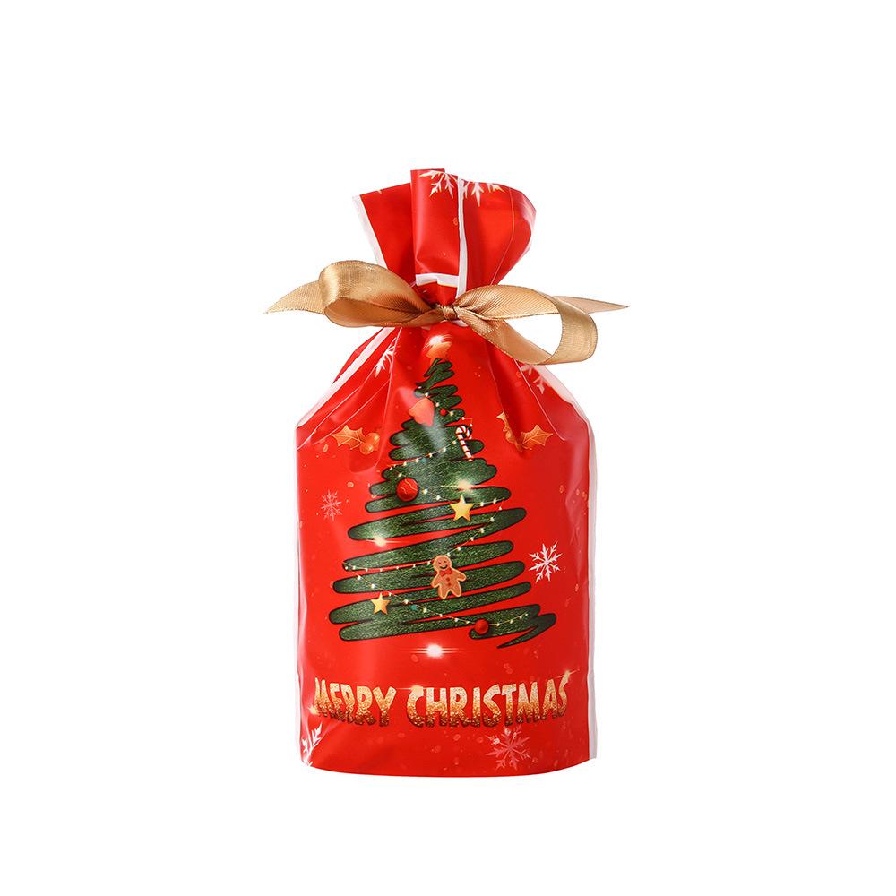 PE Drawstring Closure: Cute Christmas & New Year Gift Bag for Candy & Baking