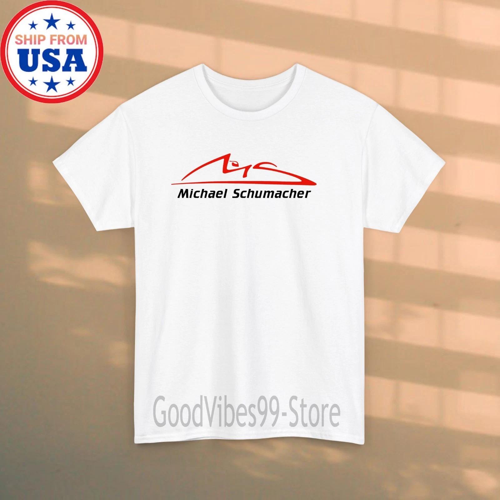 Schumi Racing Legend Michael Schumacher Men s White Size S-5XL 4XL