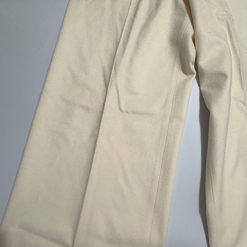 Used 〇ebure High waist wide gaucho pants 100% wool cream 36 size 2810600427 [] C rank 0908-4
