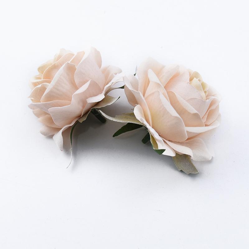 10/30pcs Artificial Flowers Home Room Table Wedding Bride Wrist Silk Roses Head Material Diy Gift Box Festival Decorative Wreath
