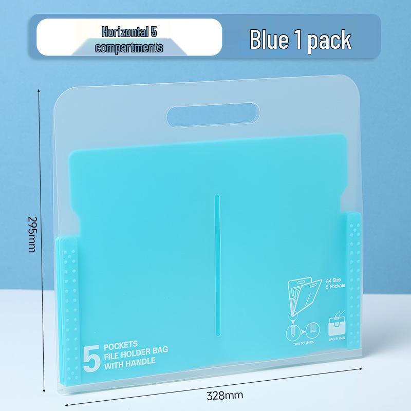 A4 Transparent Accordion Document Storage Bag