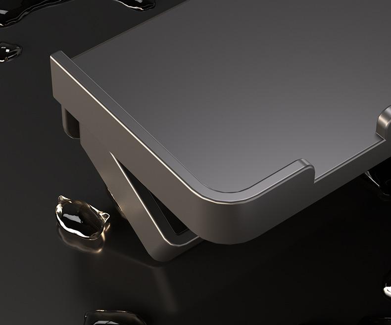 Gun Gray Toilet Tissue Holder & Mobile Phone Shelf | Punch-Free Wall-Mounted Bathroom Organizer