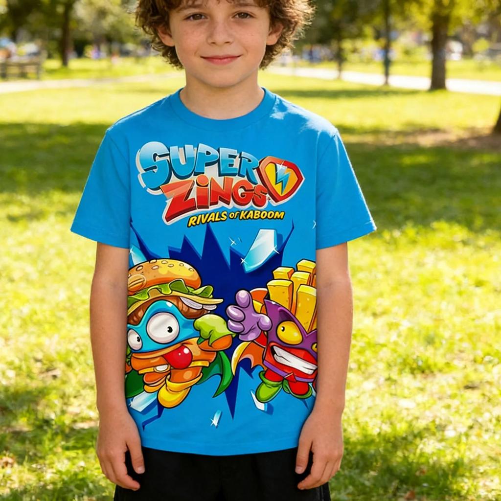 Super Zings Παιδικό Anime Παιχνίδι Street Style αγόρια και κορίτσι Κοντομάνικο T-Shirt Superzings T-Shirt Παιδικά aldult Ρούχα Μπλούζα