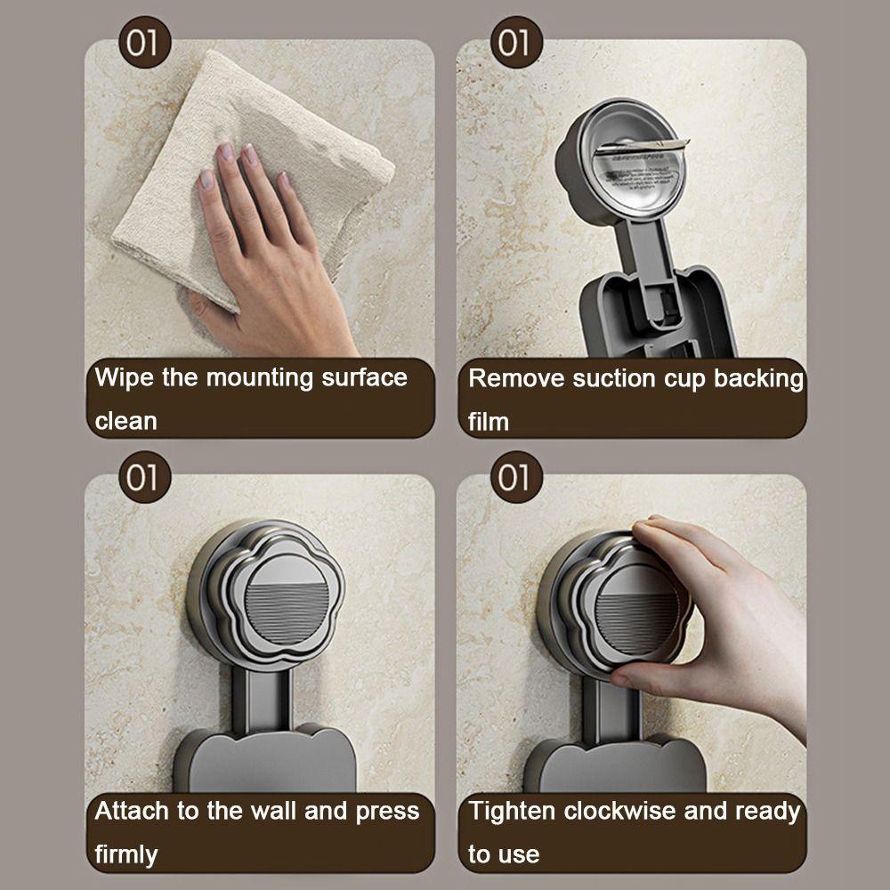 2Pcs Punch-Free Blow Dryer Hanger Wall Mounted Air Blower Storage Bracket  for Home