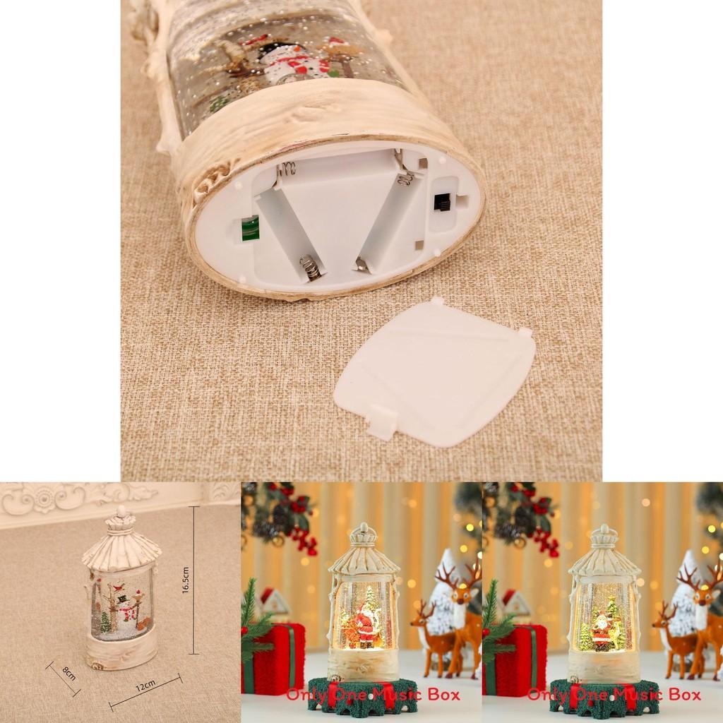 Christmas Crystal Ball Music Box With Snowman Scene For Holiday Decor And Gifts