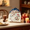 Christmas Puzzle Ornament Advent Calendar Wooden Countdown Home Decor Xmas for Table Mantel Holiday Commemorative Gifts