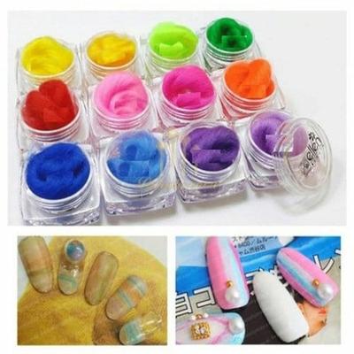 Arte de Uñas de Lana Algodón de Terciopelo Tipos B12 (WD61F4D)