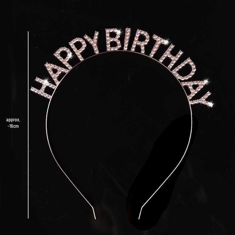 Internet Celebrity Hong Kong Style Princess Crown Headdress Birthday Sash Photo Props