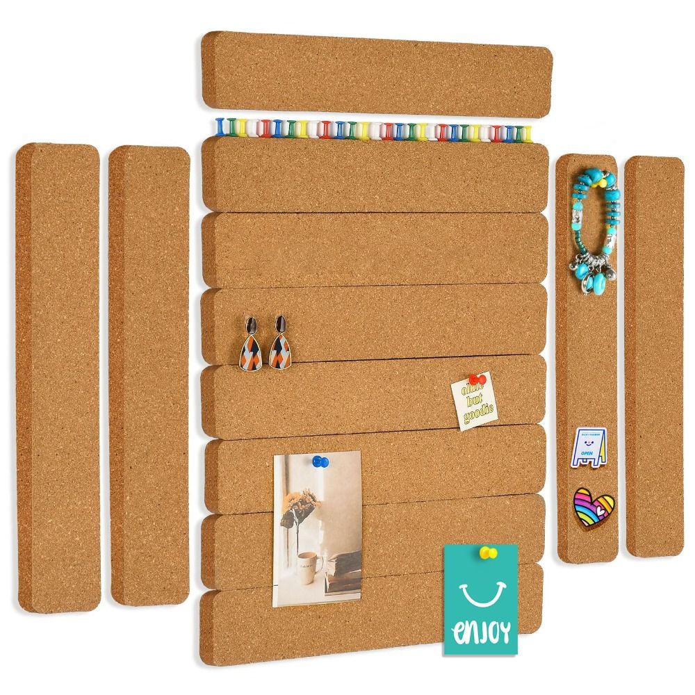 Cork Material Pushpin Cork Board Self Adhesive Wall Message Board  Photos Wall Decor