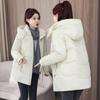 Womens Hooded Long Winter Puffer Coat Warm Loose Plus Size Cotton Padded Jacket Daily Wear