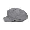 VARZAR VA Studded Newsboy Cap Gray