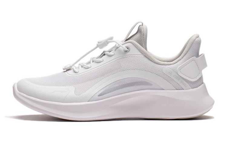 Li Ning YOUNG Slip Resistant Cushioning Abrasion Resistant Breathable Low top Kids Lifestyle Shoes White Unisex YKCS046-3