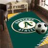 Athletics Oakland Emblem Rug Office Carpet Non-Slip Mat, Chair Rug Floor Covering for Gaming, Bedroom, Living Room , Home Decor Christmas Gift
