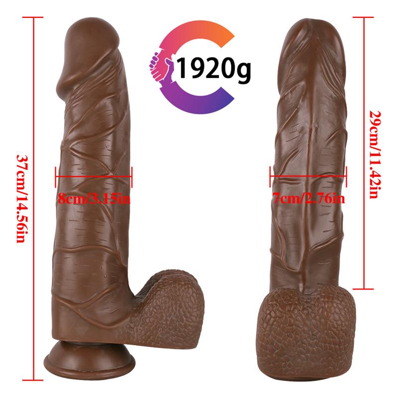 Weibliche super dicke lange Simulation großer Dildo Penis SM echtes Gefühl Sexspielzeug Gerät großer Analplug