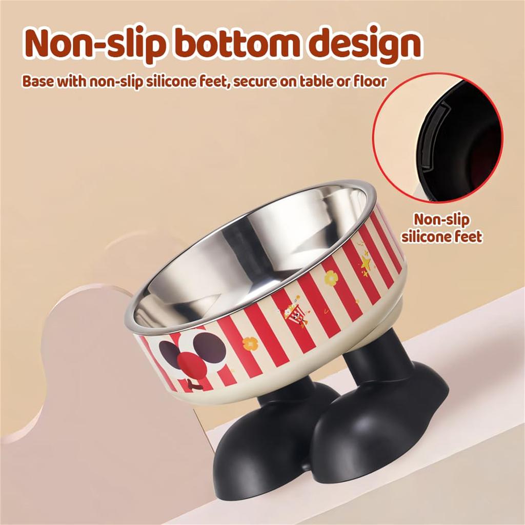 Elevated Bowl,Removable Raised Pet Feeder With Stand & Stainless Steel Bowl For And Small Dog