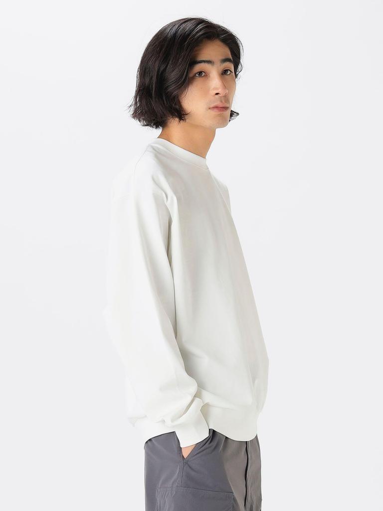 B:MING LIFE STORE by BEAMS Men's Super Heavyweight Crew Neck T-Shirt, 2025 Spring/Summer Collection, OFF_WHITE, Size S_92140242147