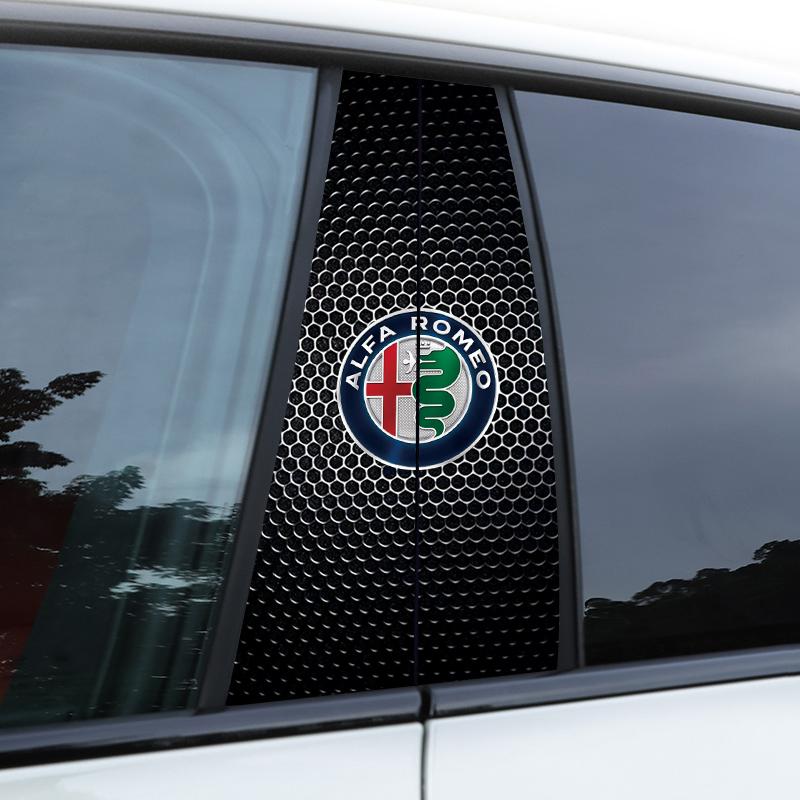 STICKER DECORATIV PENTRU STÂLPUL CENTRAL AL GEAMULUI MAȘINII Pentru Alfa Romeo Giulietta GT 159 147 156 Mito Brera Giulia F1 Stelvio Volante