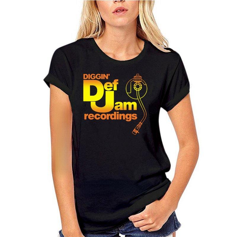 Unisex Kleidung Def Jam Recording Retro Klassisch Seltenes Logo Weiß Schwarz Hemd Unisex Unisex Kurzarm Grafik T-Shirts Harajuku Oberteile