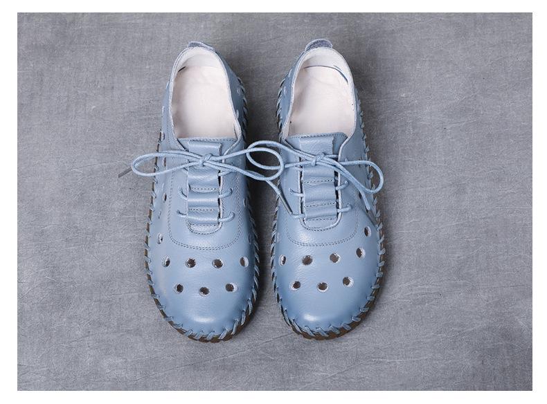 Sandali Donna in Vera Pelle Primavera/Estate 2025 - Morbidi, Traspiranti, Design Intrecciato Fatto a Mano con Suola in Gomma
