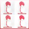 Ranma 12 Saotome Ranma Cos Wig Lantern Braid Black Red Hair Top, Comic Ranma Protagonist Saotome Synthetic Cosplay Wig